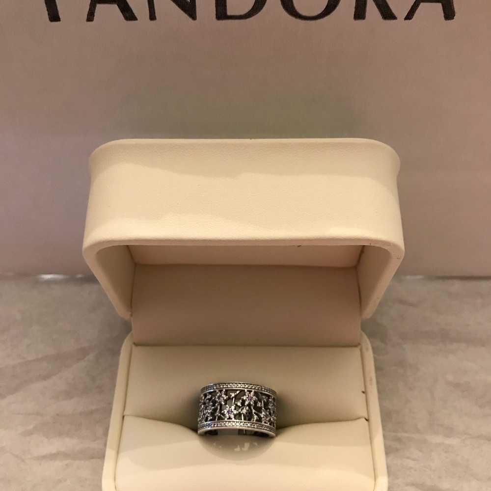 Pandora Forget me nots band ring.